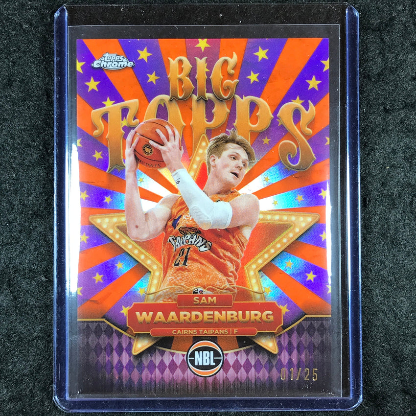 2024-25 Topps Chrome NBL SAM WAARDENBURG Big Topps Orange 1/25 #3