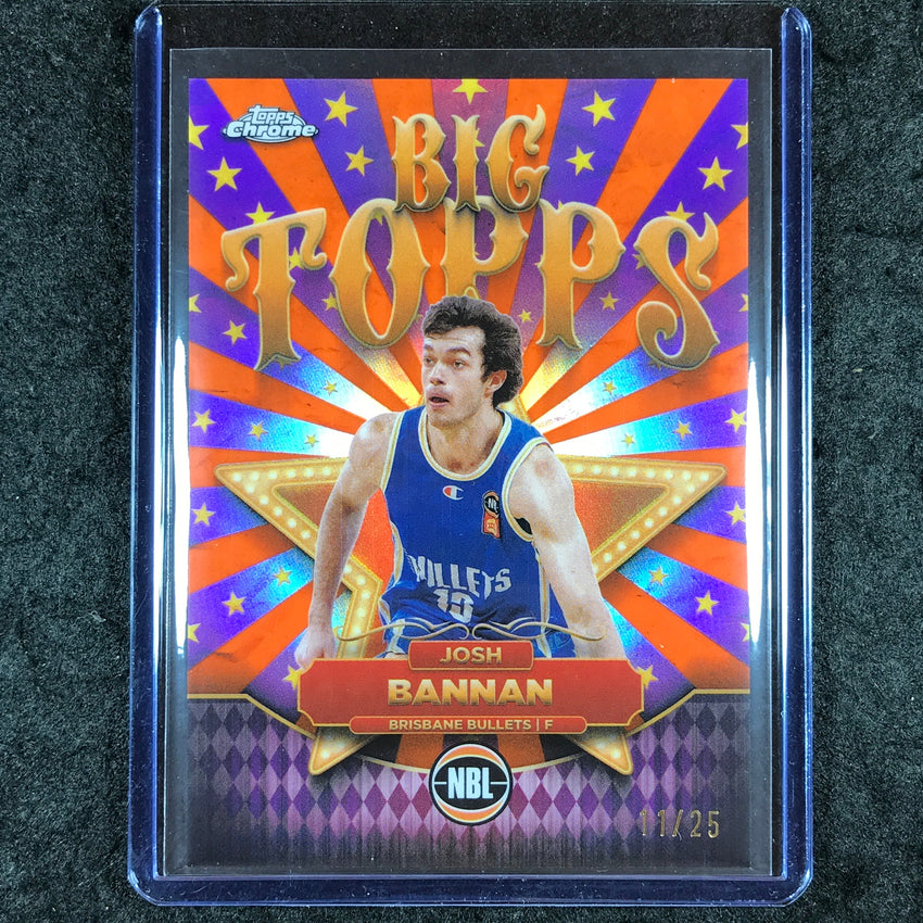 2024-25 Topps Chrome NBL JOSH BANNAN Big Topps Orange 11/25 #12