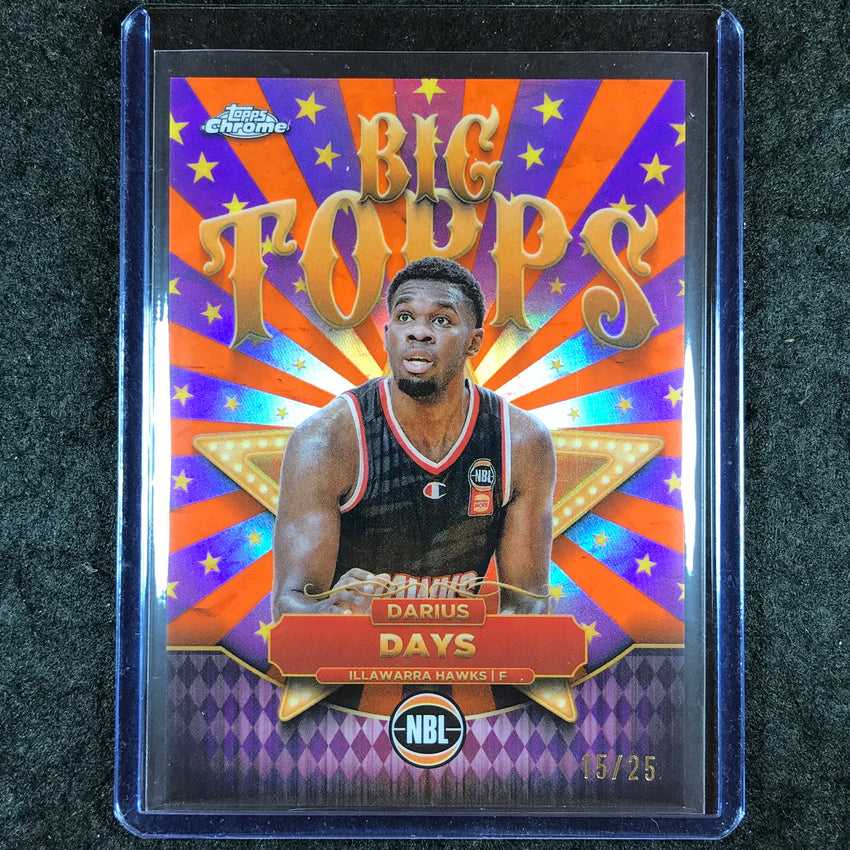 2024-25 Topps Chrome NBL DARIUS DAYS Big Topps Orange 15/25 #14
