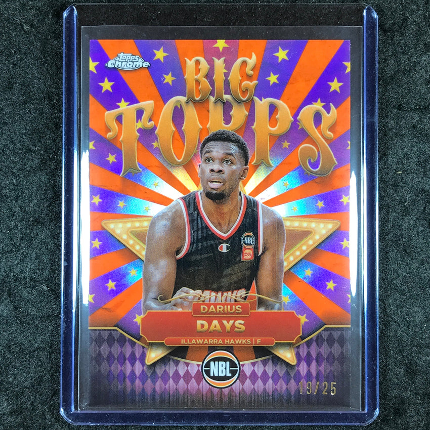 2024-25 Topps Chrome NBL DARIUS DAYS Big Topps Orange 19/25 #14