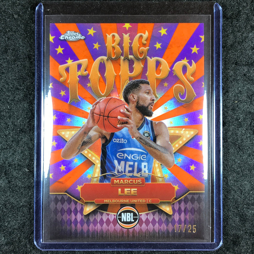 2024-25 Topps Chrome NBL MARCUS LEE Big Topps Orange 17/25 #15