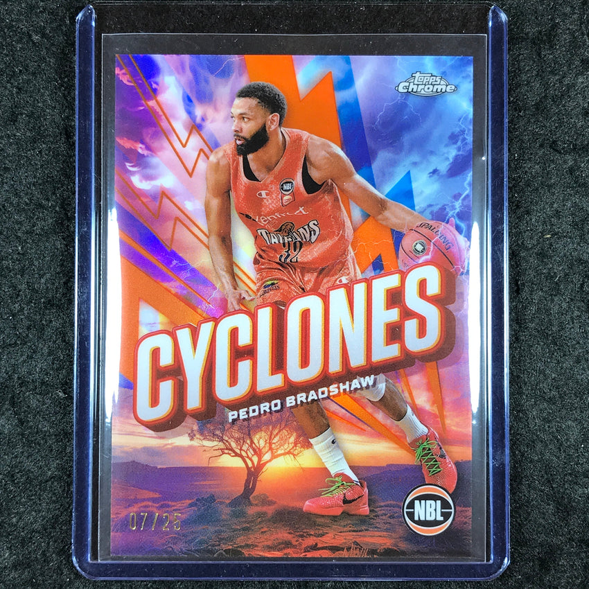 2024-25 Topps Chrome NBL PEDRO BRADSHAW Cyclones Orange 7/25 #5