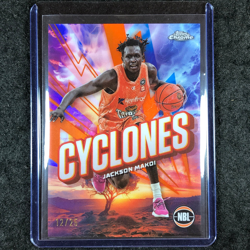 2024-25 Topps Chrome NBL JACKSON MAKOI Cyclones Orange 12/25 #6
