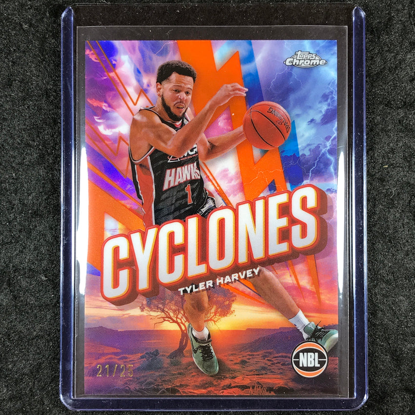2024-25 Topps Chrome NBL TYLER HARVEY Cyclones Orange 21/25 #8