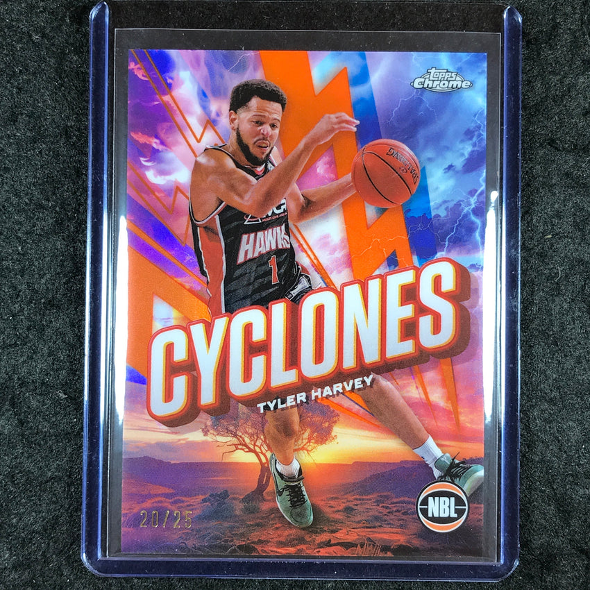 2024-25 Topps Chrome NBL TYLER HARVEY Cyclones Orange 20/25 #8