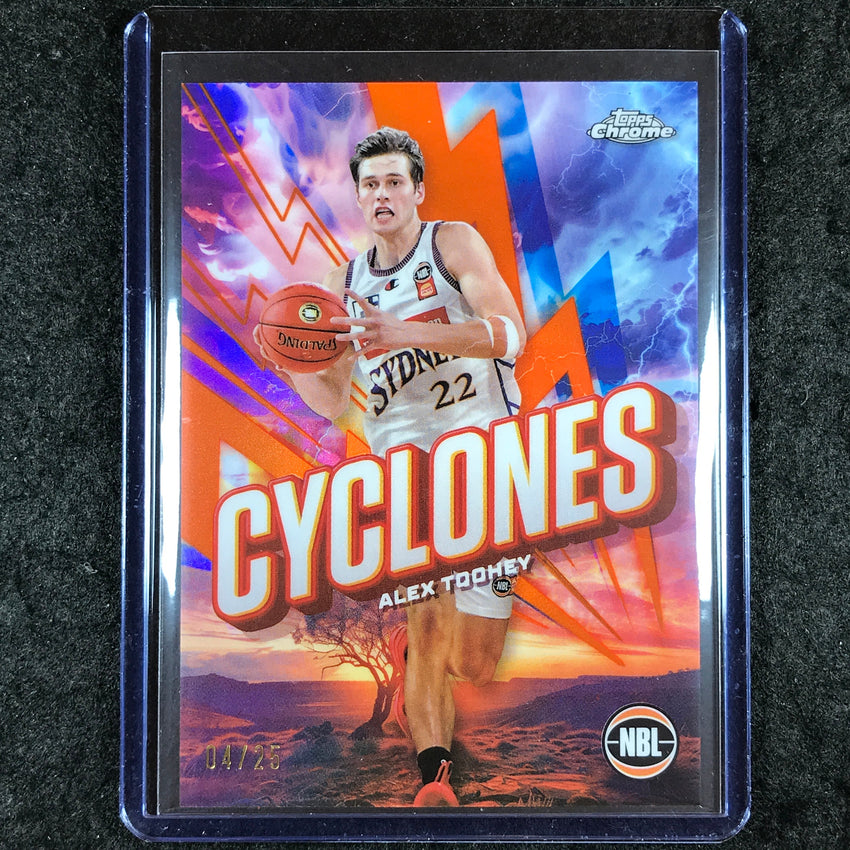 2024-25 Topps Chrome NBL ALEX TOOHEY Cyclones Orange 4/25 #17
