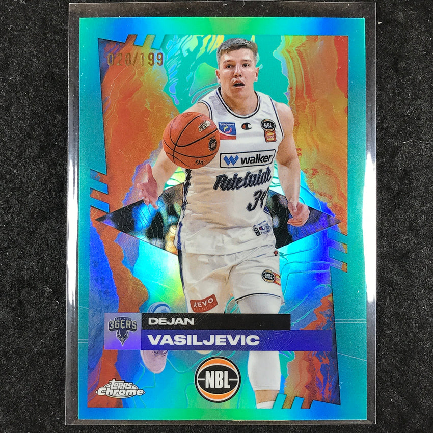 2024-25 Topps Chrome NBL DEJAN VASILJEVIC Base Aqua /199 #1