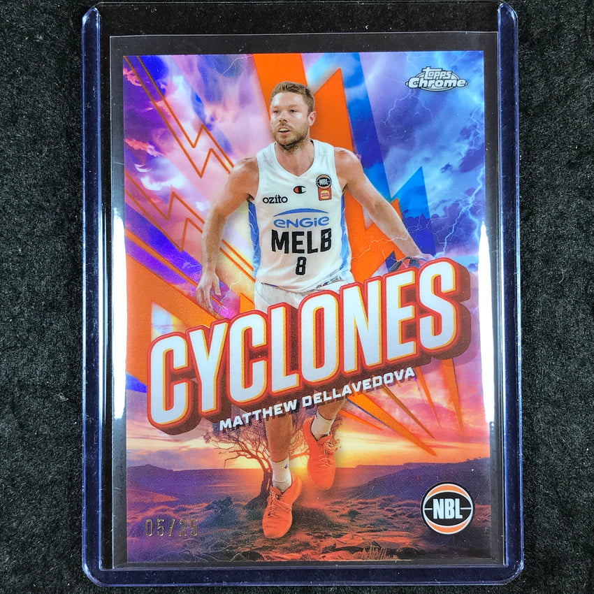 2024-25 Topps Chrome NBL MATTHEW DELLAVEDOVA Cyclones Orange 5/25 #23