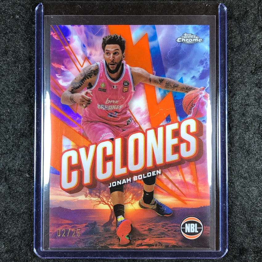 2024-25 Topps Chrome NBL JONAH BOLDEN Cyclones Orange 2/25 #24