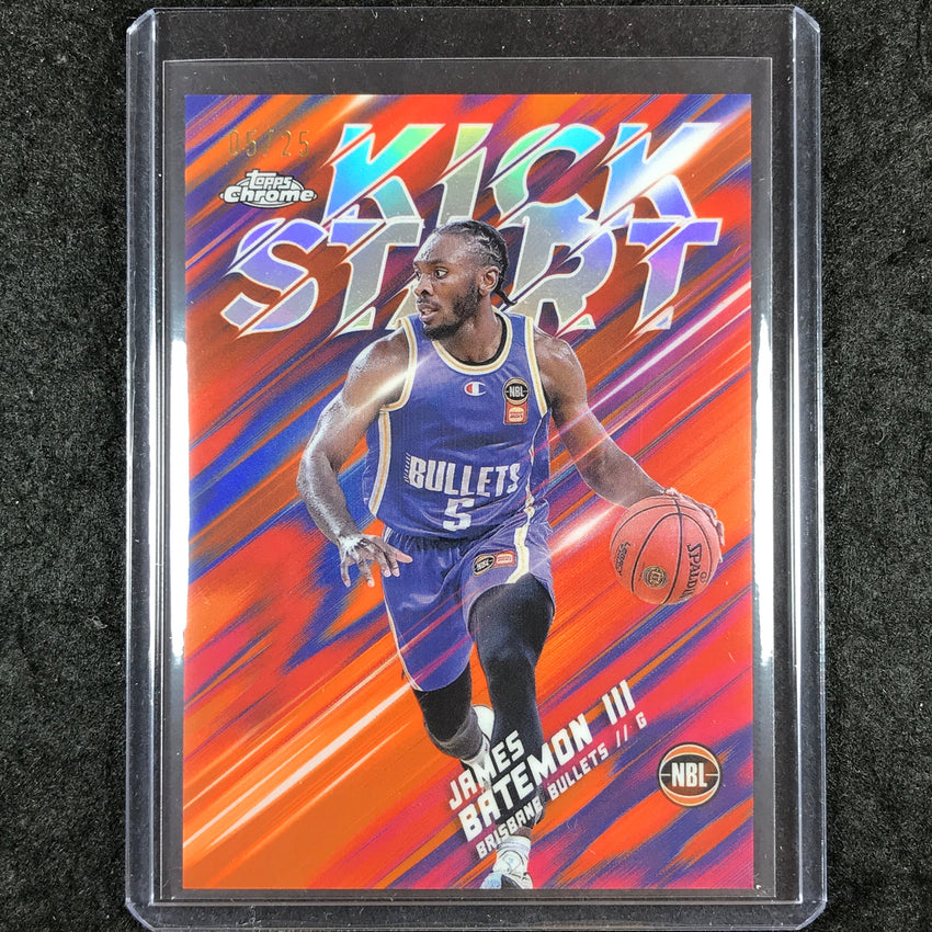2024-25 Topps Chrome NBL JAMES BATEMON III Kick Start Orange 5/25 #2