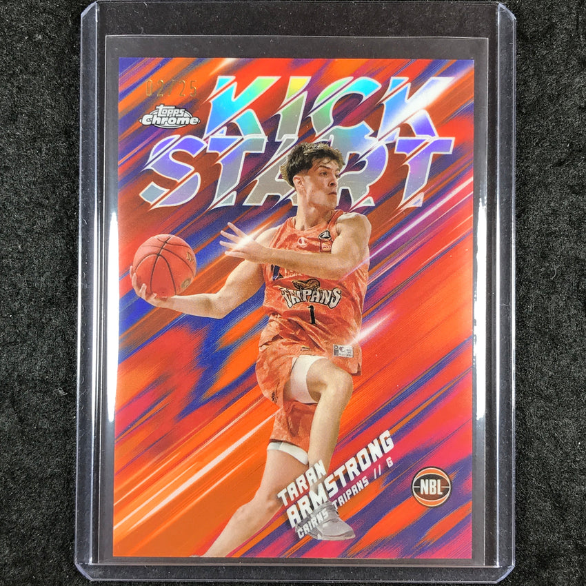 2024-25 Topps Chrome NBL TARAN ARMSTRONG Kick Start Orange 2/25 #3
