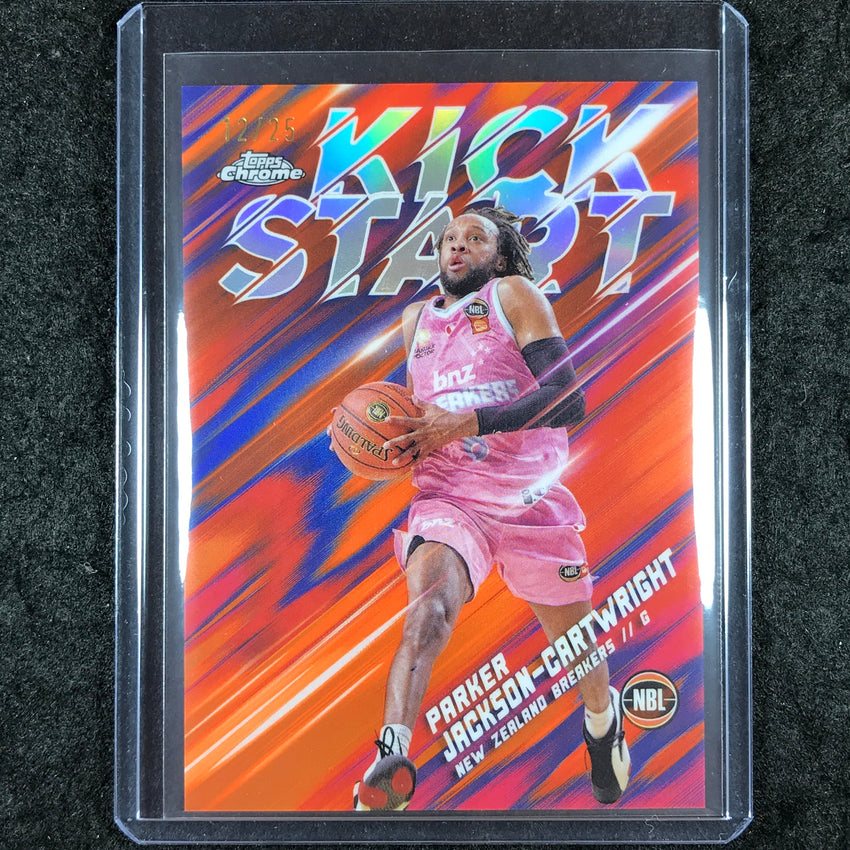 2024-25 Topps Chrome NBL PARKER JACKSON-CARTWRIGHT Kick Start Orange 12/25 #6