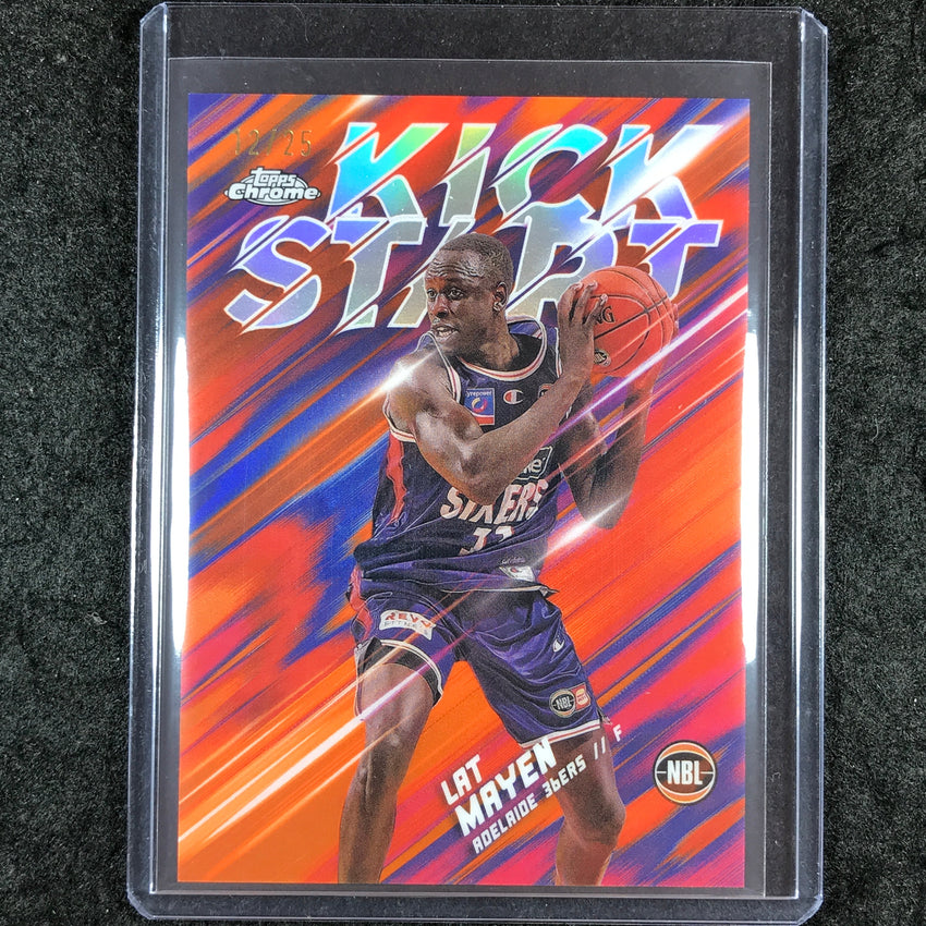 2024-25 Topps Chrome NBL LAT MAYEN Kick Start Orange 12/25 #11