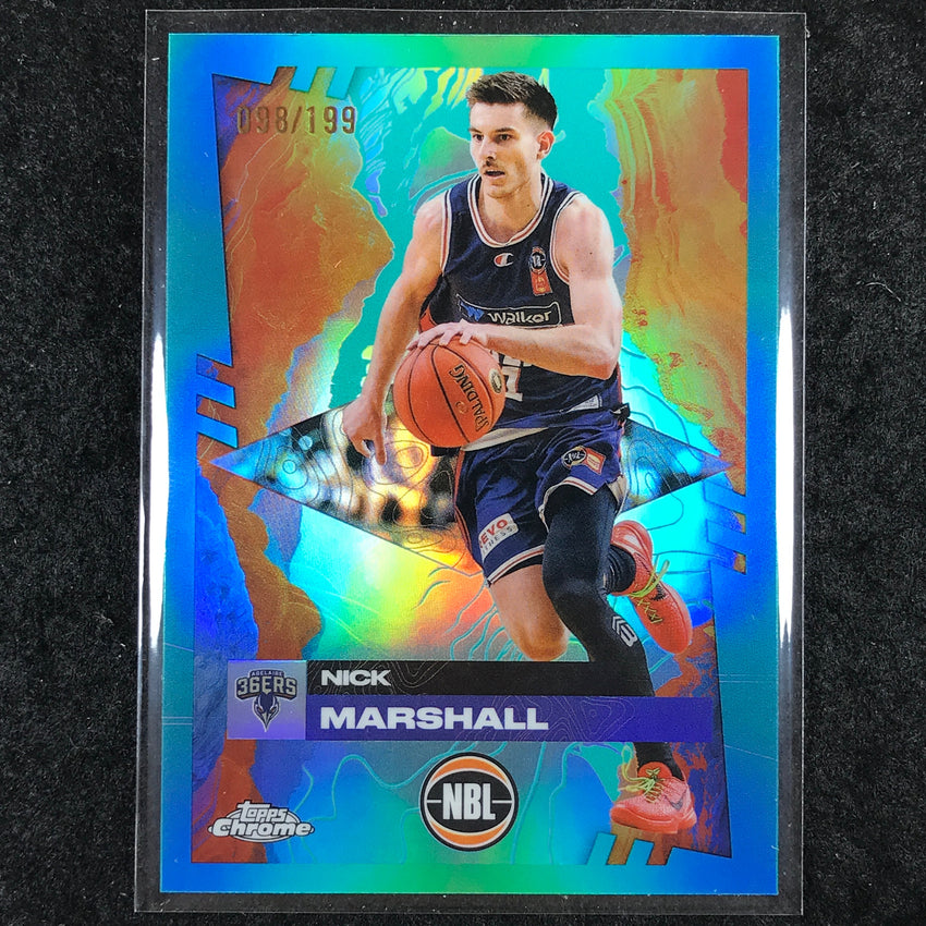 2024-25 Topps Chrome NBL NICK MARSHALL Base Aqua /199 #2