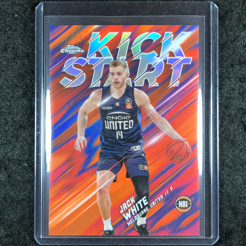 2024-25 Topps Chrome NBL JACK WHITE Kick Start Orange 17/25 #15