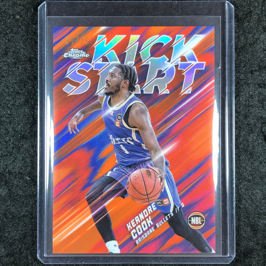 2024-25 Topps Chrome NBL KEANDRE COOK Kick Start Orange 11/25 #22