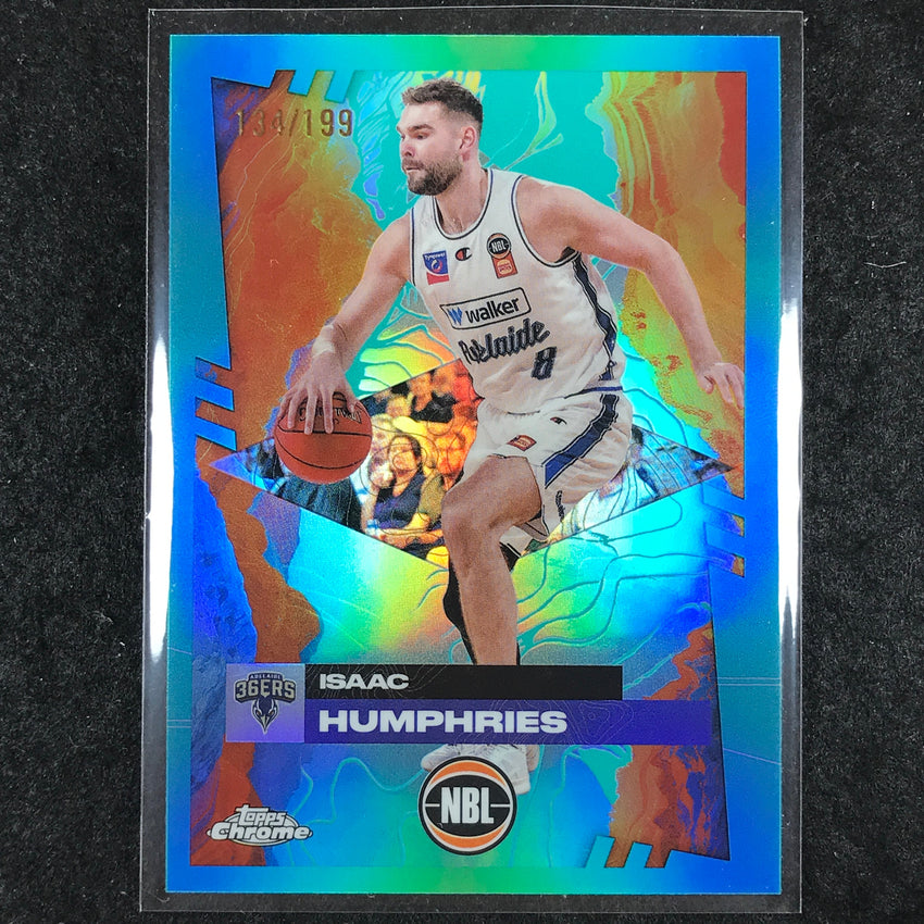 2024-25 Topps Chrome NBL ISAAC HUMPHRIES Base Aqua /199 #3