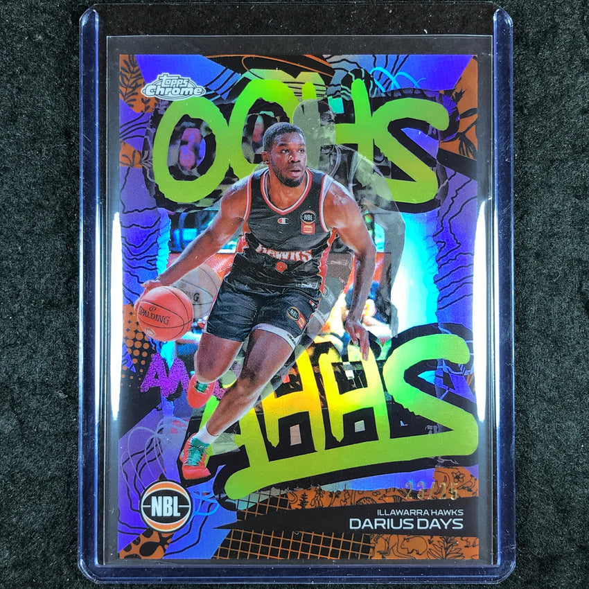 2024-25 Topps Chrome NBL DARIUS DAYS Oohs and Ahhs Orange 23/25 #7