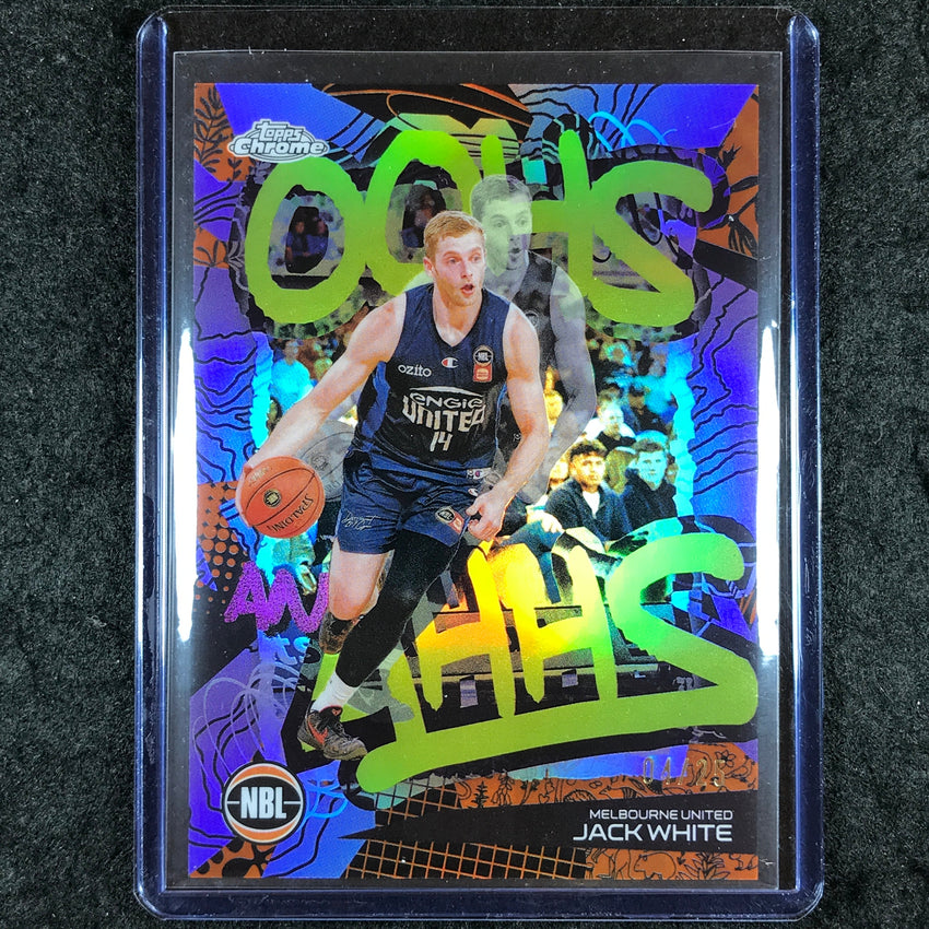 2024-25 Topps Chrome NBL JACK WHITE Oohs and Ahhs Orange 4/25 #10