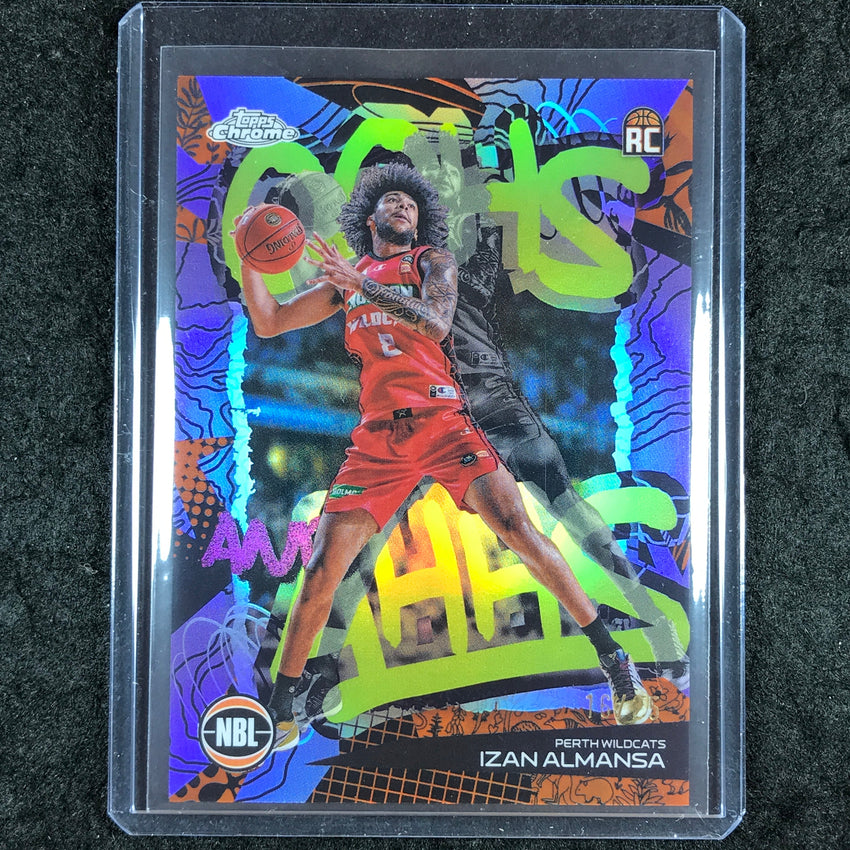 2024-25 Topps Chrome NBL IZAN ALMANSA Oohs and Ahhs Rookie Orange 16/25 #13