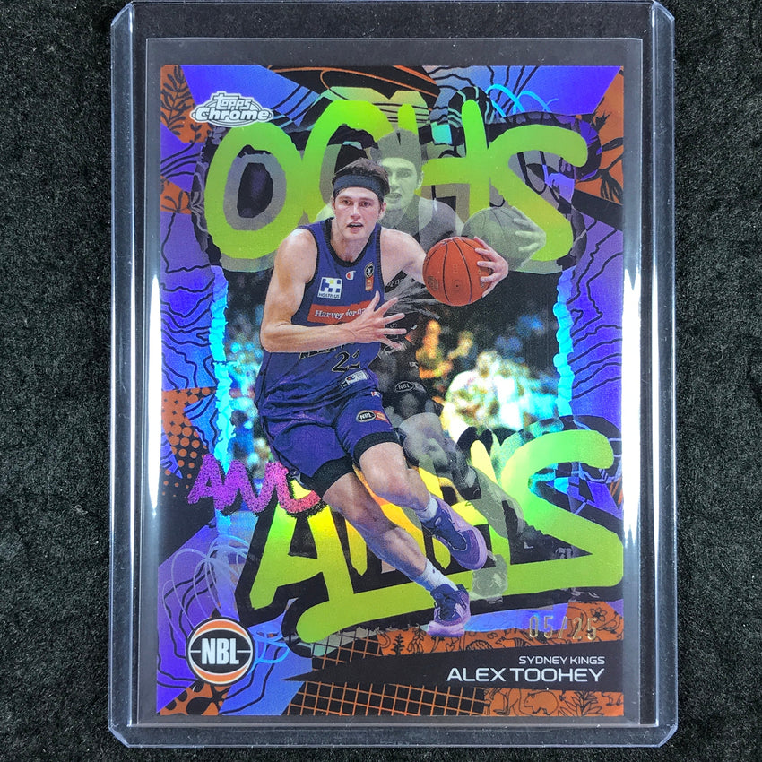 2024-25 Topps Chrome NBL ALEX TOOHEY Oohs and Ahhs Orange 5/25 #17