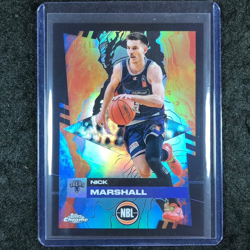 2024-25 Topps Chrome NBL NICK MARSHALL Base Black 3/10 #2