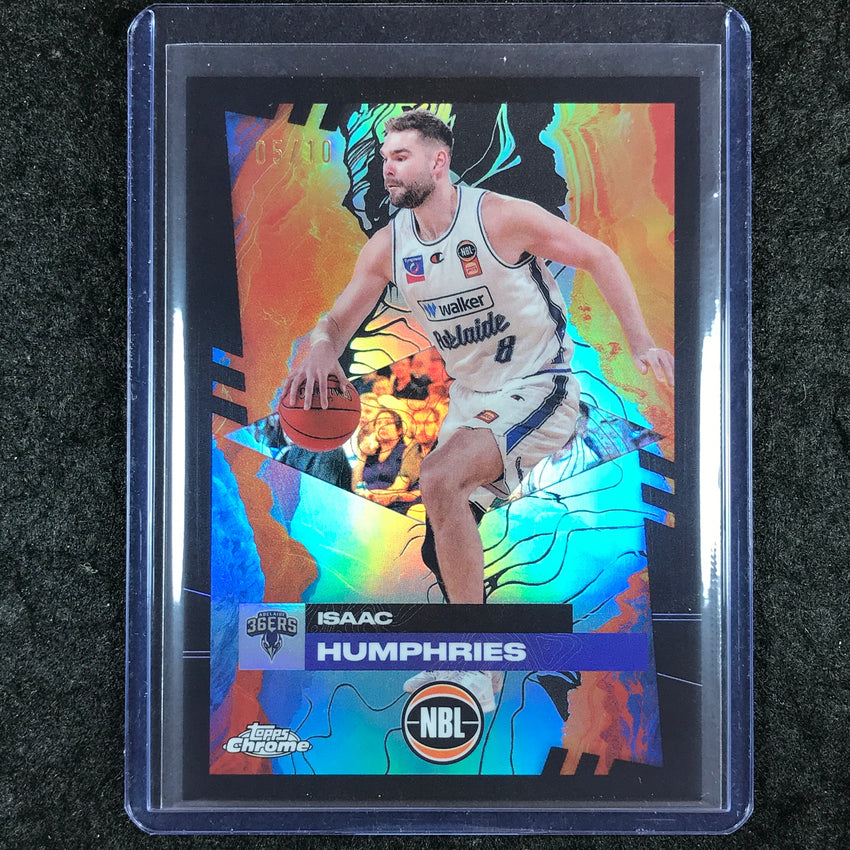 2024-25 Topps Chrome NBL ISAAC HUMPHRIES Base Black 5/10 #3