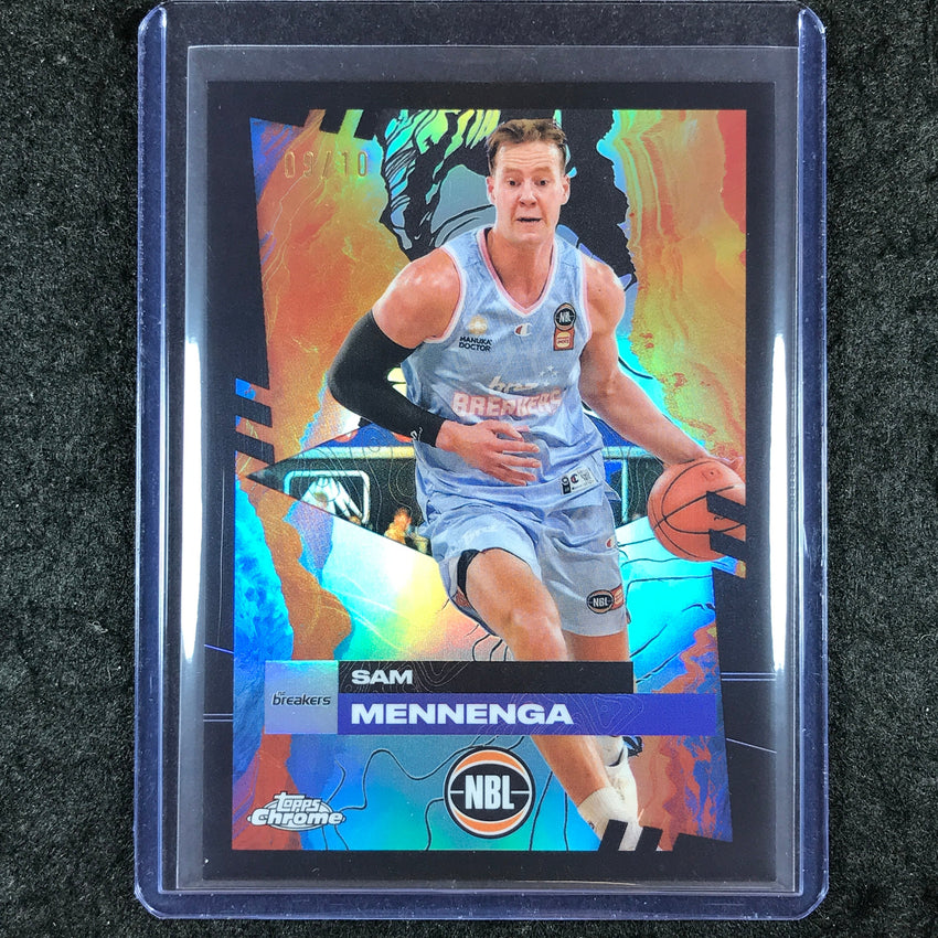 2024-25 Topps Chrome NBL SAM MENNENGA Base Black 9/10 #56