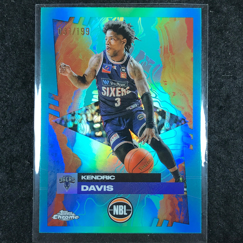 2024-25 Topps Chrome NBL KENDRIC DAVIS Base Aqua /199 #6