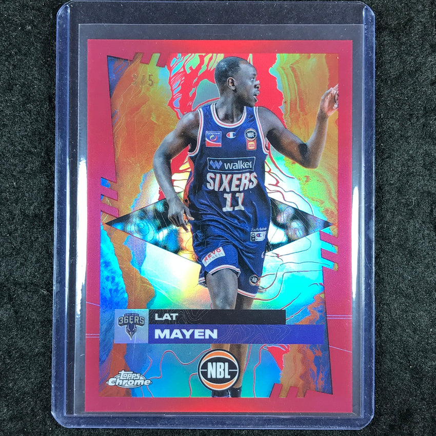 2024-25 Topps Chrome NBL LAT MAYEN Base Red 3/5 #7
