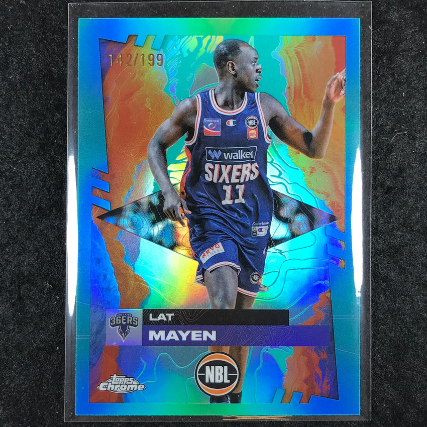 2024-25 Topps Chrome NBL LAT MAYEN Base Aqua /199 #7