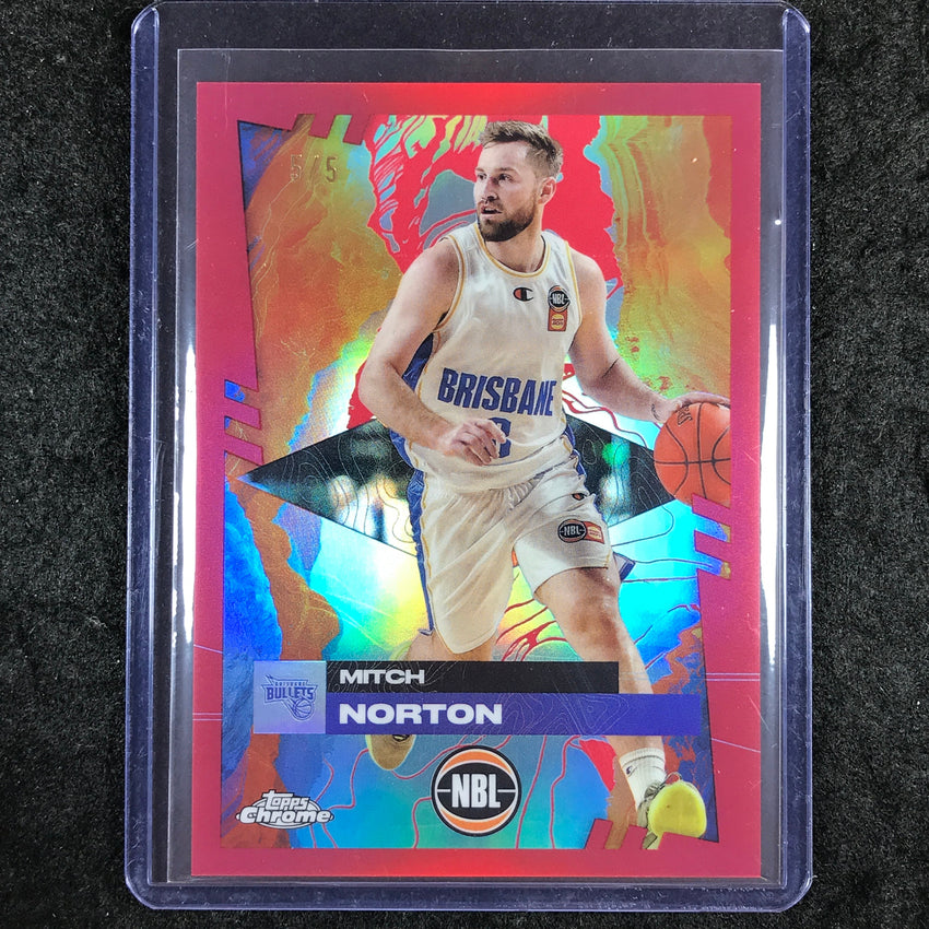 2024-25 Topps Chrome NBL MITCH NORTON Base Red 5/5 #16