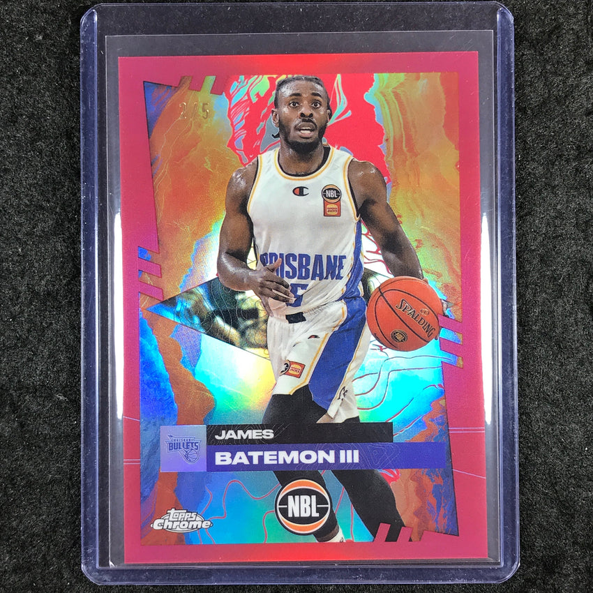 2024-25 Topps Chrome NBL JAMES BATEMON III Base Red 2/5 #19