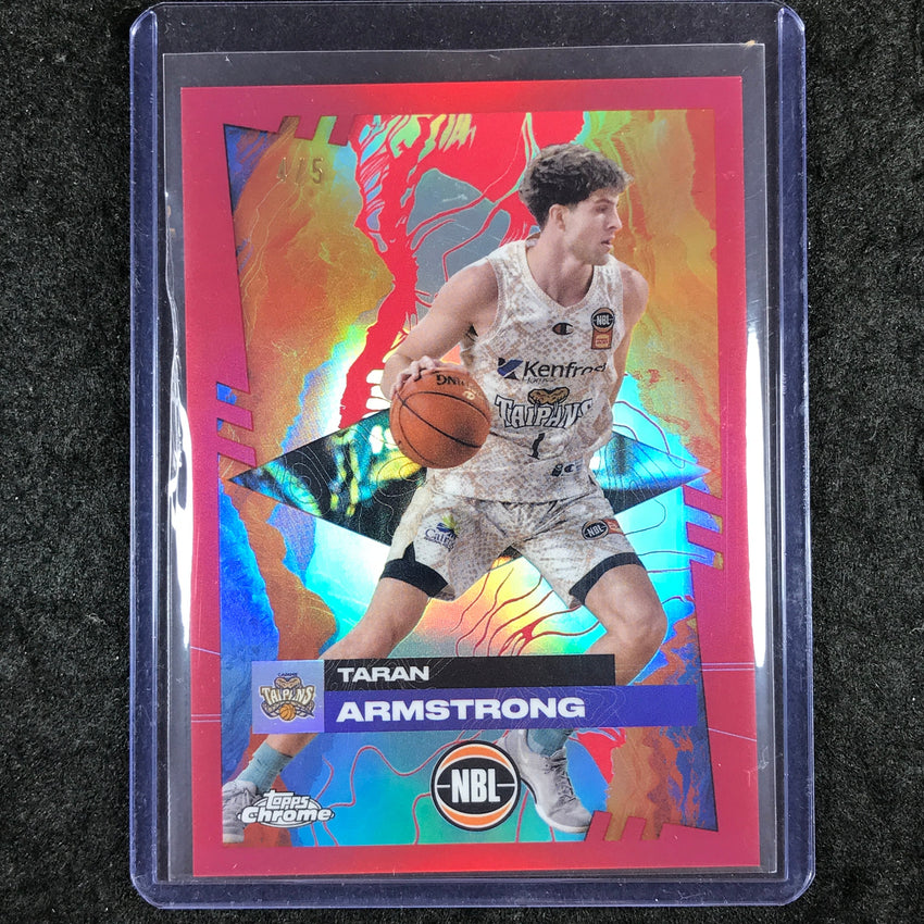 2024-25 Topps Chrome NBL TARAN ARMSTRONG Base Red 4/5 #22
