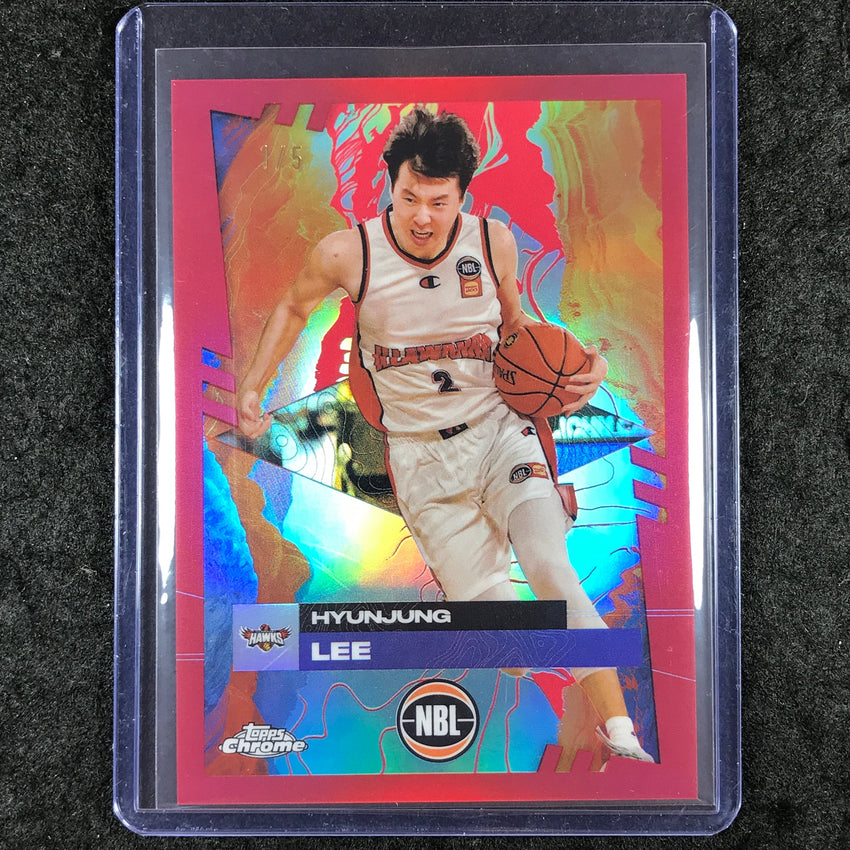 2024-25 Topps Chrome NBL HYUNJUNG LEE Base Red 1/5 #32