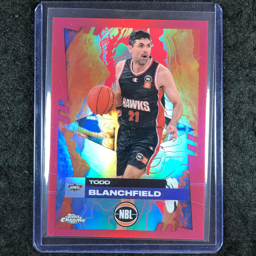 2024-25 Topps Chrome NBL TODD BLANCHFIELD Base Red 1/5 #36