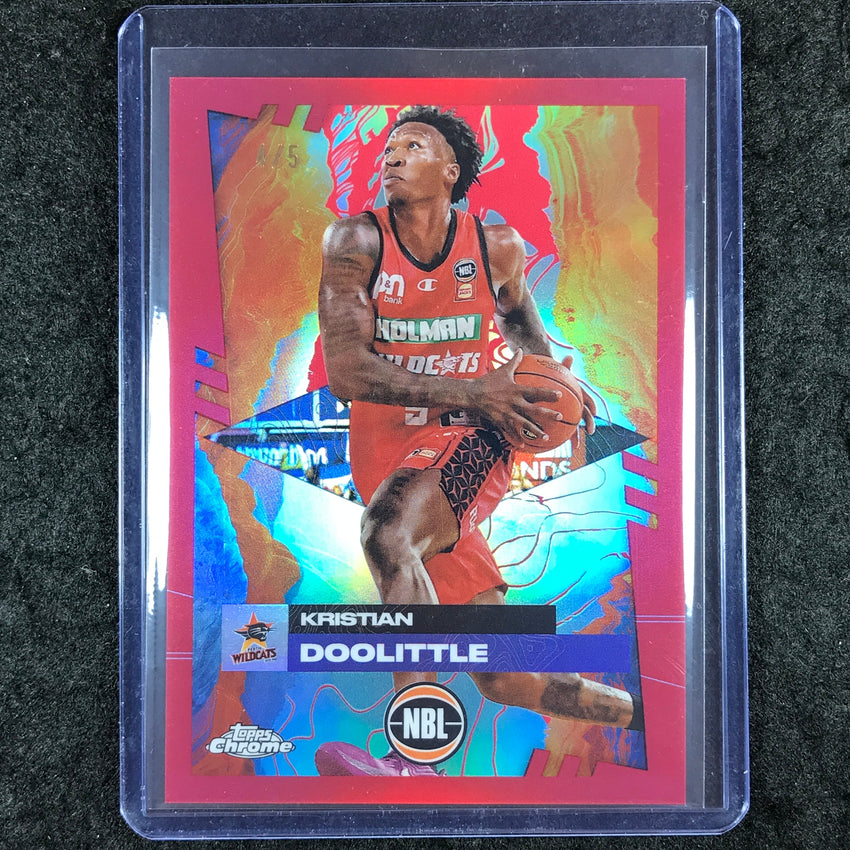 2024-25 Topps Chrome NBL KRISTIAN DOOLITTLE Base Red 4/5 #66