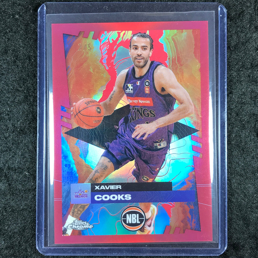 2024-25 Topps Chrome NBL XAVIER COOKS Base Red 2/5 #84