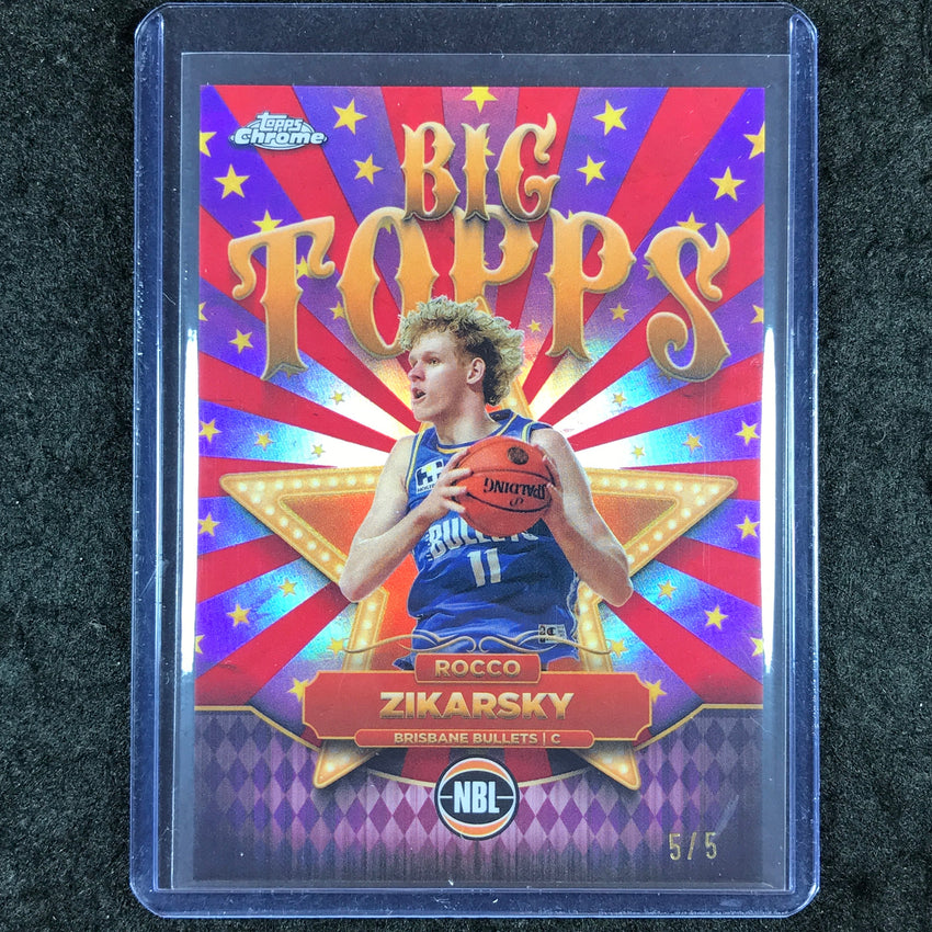 2024-25 Topps Chrome NBL ROCCO ZIKARSKY Big Topps Red 5/5 #2