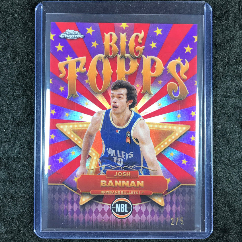 2024-25 Topps Chrome NBL JOSH BANNAN Big Topps Red 2/5 #12