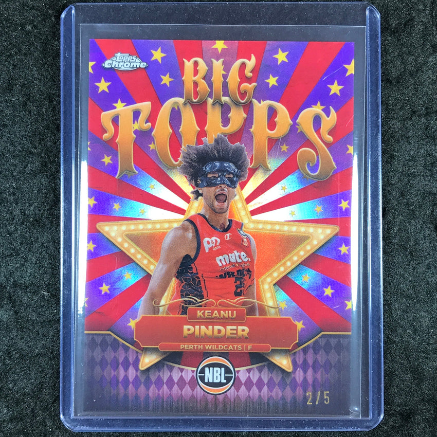 2024-25 Topps Chrome NBL KEANU PINDER Big Topps Red 2/5 #17