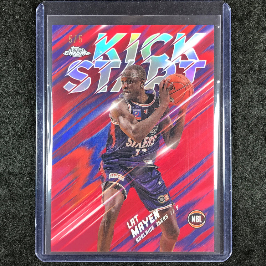 2024-25 Topps Chrome NBL LAT MAYEN Kick Start Red 5/5 #11
