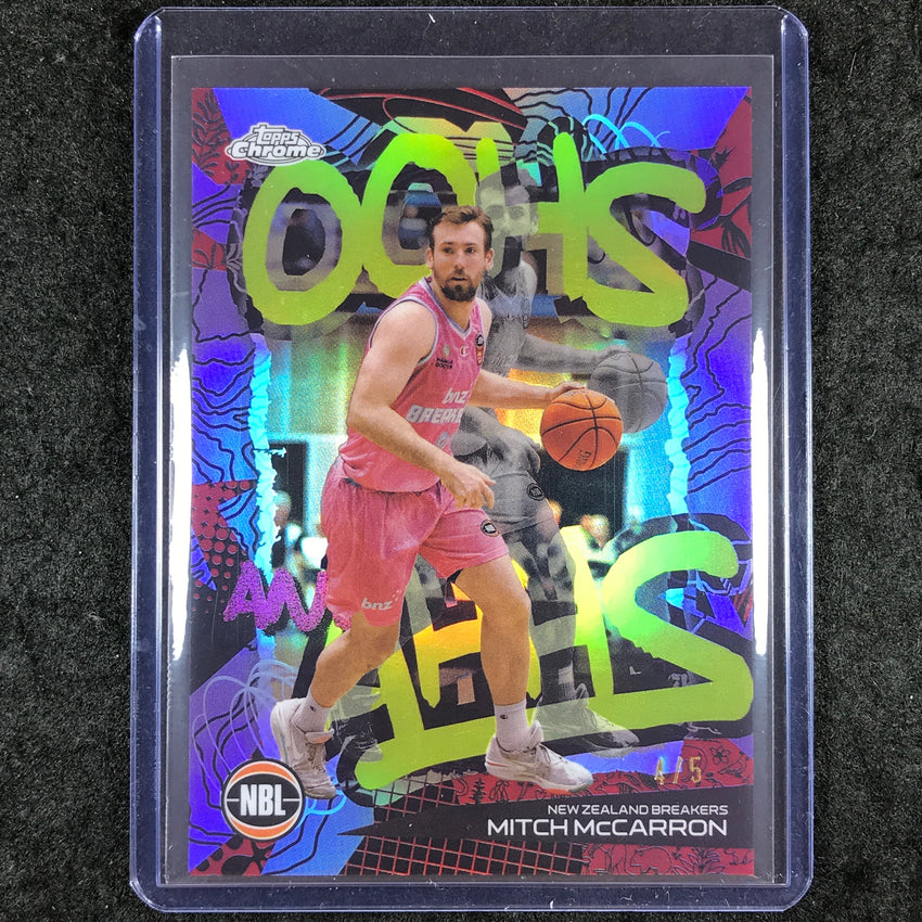 2024-25 Topps Chrome NBL MITCH MCCARRON Oohs and Ahhs Red 4/5 #22