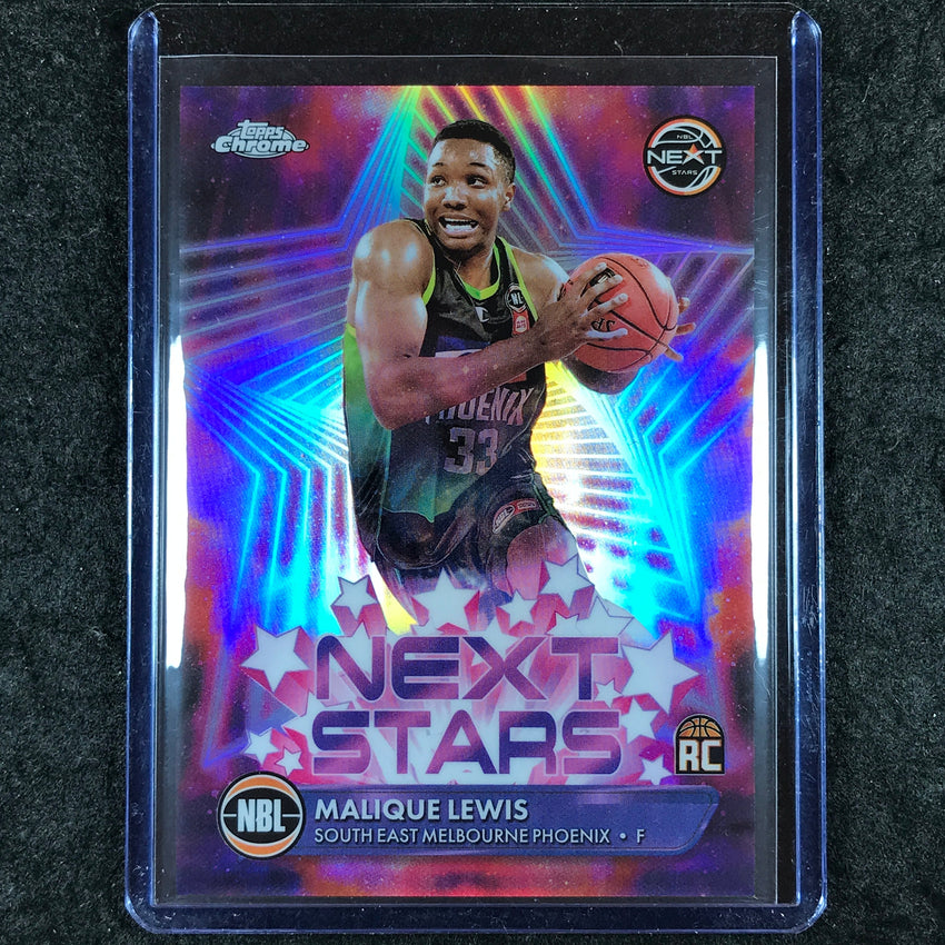 2024-25 Topps Chrome NBL MALIQUE LEWIS Next Stars Rookie SP #4