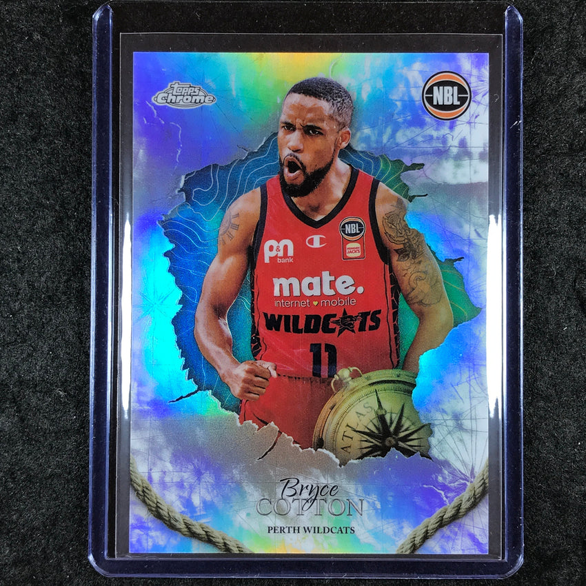 2024-25 Topps Chrome NBL BRYCE COTTON Atlas SSP #7