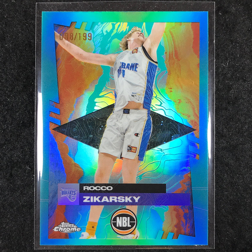 2024-25 Topps Chrome NBL ROCCO ZIKARSKY Base Aqua /199 #11