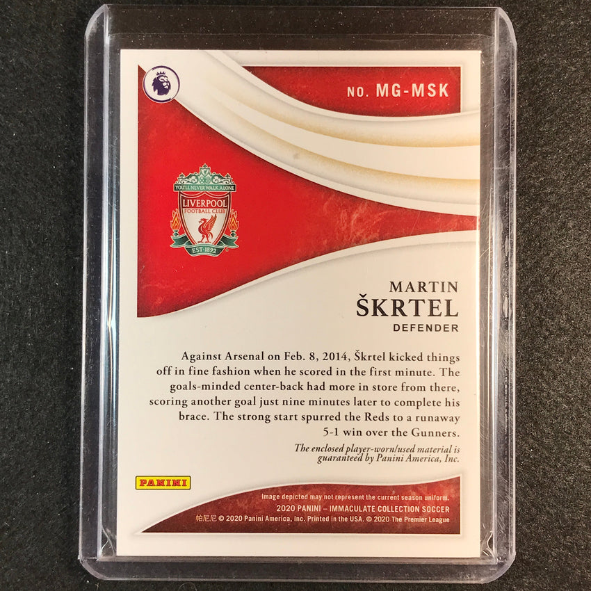 2020 Immaculate Martin Skrtel Magnificent Memorabilia Patch Gold 6/10 Epl Logo