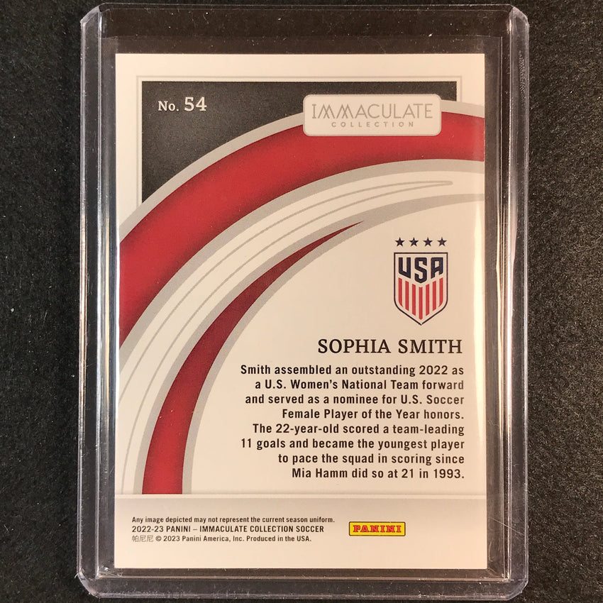 2022-23 Immaculate Sophia Smith Base Sapphire 11/25