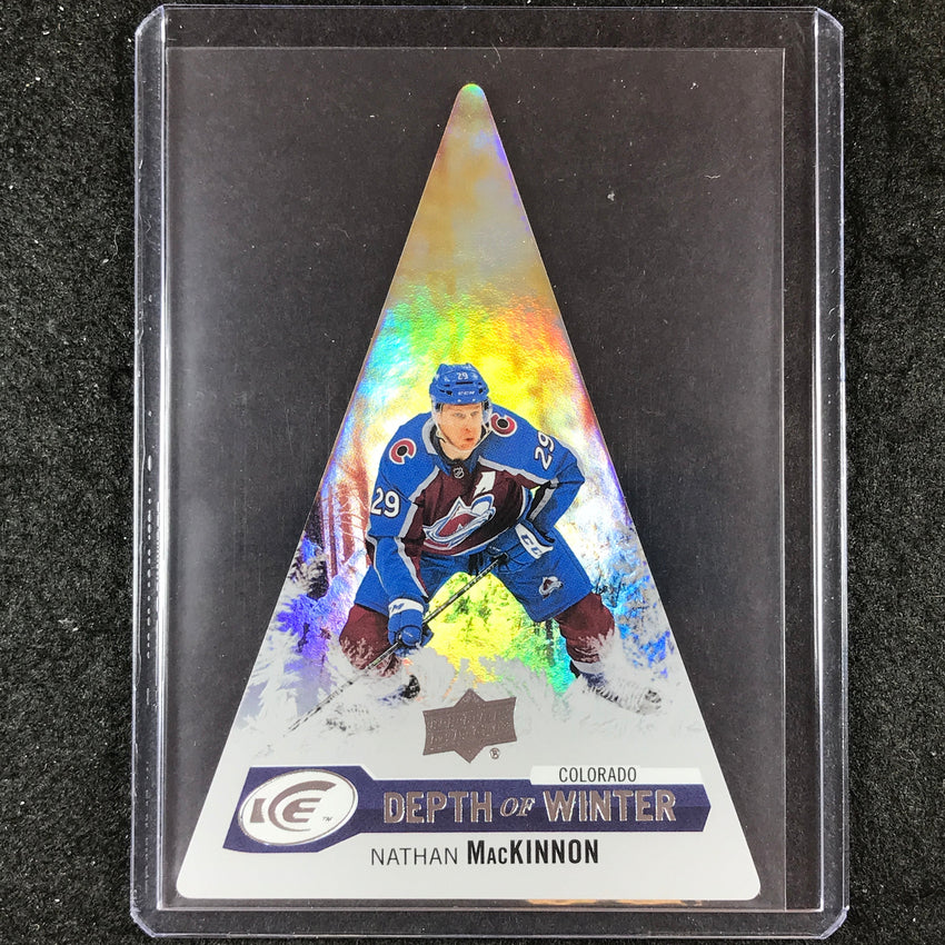 2023-24 UD Ice Hockey NATHAN MACKINNON Depth of Winter Base #18