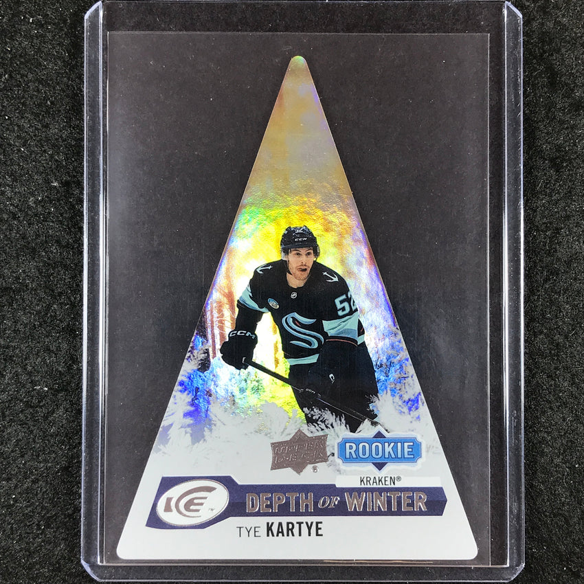 2023-24 UD Ice Hockey TYE KARTYE Depth of Winter Rookie Base #38